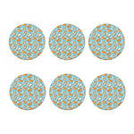 Happy Corgi Pattern Print Coaster Set