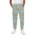 Happy Corgi Pattern Print Cotton Sweatpants