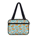 Happy Corgi Pattern Print Double Strap Bible Bag