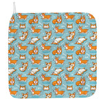 Happy Corgi Pattern Print Hand Towel