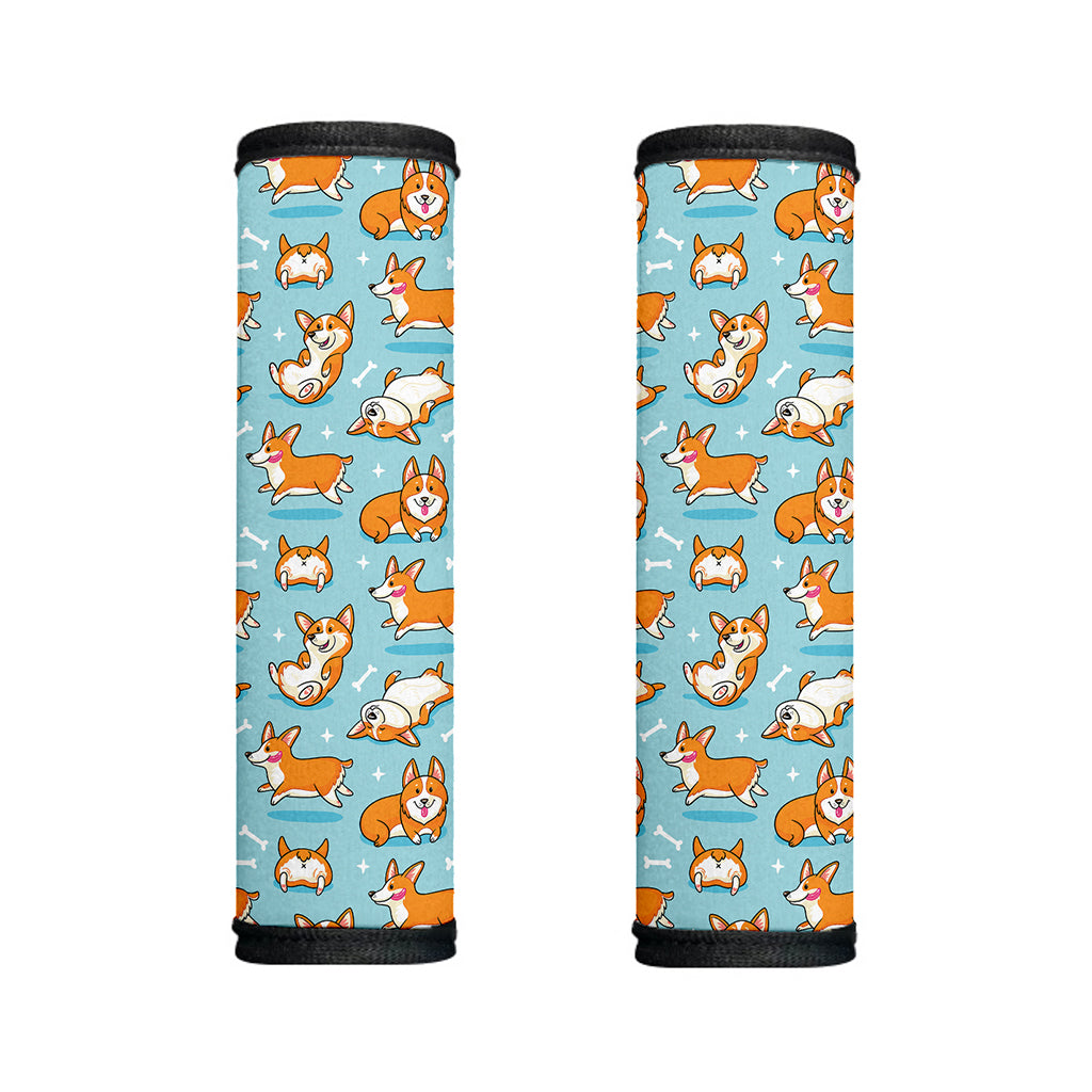 Happy Corgi Pattern Print Handle Covers