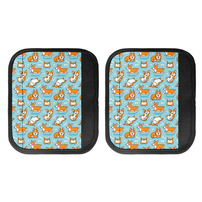 Happy Corgi Pattern Print Handle Covers