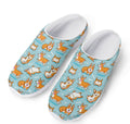 Happy Corgi Pattern Print Mesh Casual Shoes