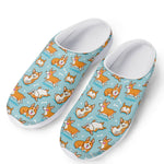 Happy Corgi Pattern Print Mesh Casual Shoes