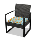 Happy Corgi Pattern Print Outdoor Seat Cushion Cover
