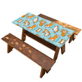 Happy Corgi Pattern Print Picnic Table Cover