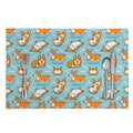 Happy Corgi Pattern Print Placemat