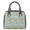 Happy Corgi Pattern Print Shoulder Handbag