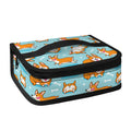 Happy Corgi Pattern Print Small Lunch Bag