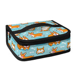 Happy Corgi Pattern Print Small Lunch Bag