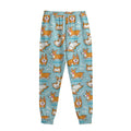 Happy Corgi Pattern Print Sweatpants