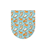 Happy Corgi Pattern Print Toilet Lid Cover