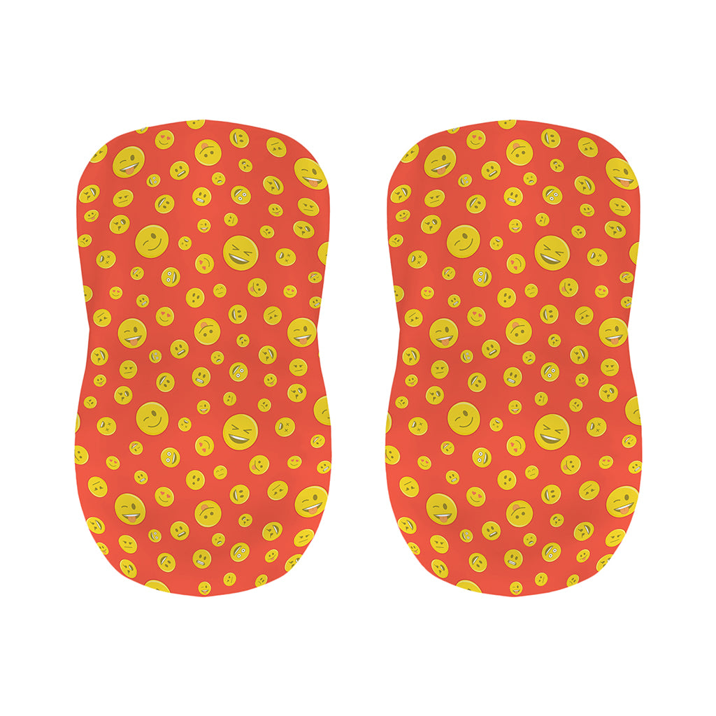 Happy Emoji Pattern Print Bar Stool Covers