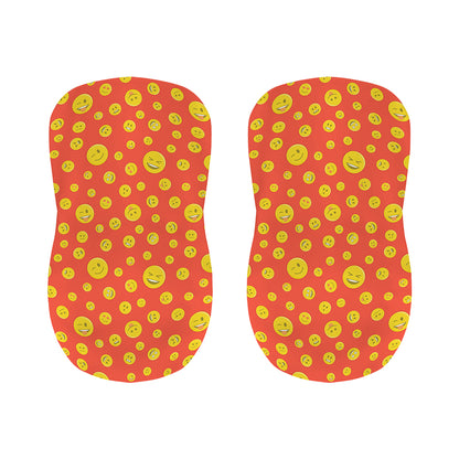 Happy Emoji Pattern Print Bar Stool Covers