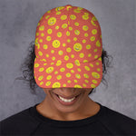 Happy Emoji Pattern Print Baseball Cap
