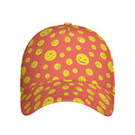 Happy Emoji Pattern Print Baseball Cap