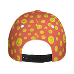 Happy Emoji Pattern Print Baseball Cap