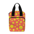 Happy Emoji Pattern Print Bible Tote Bag