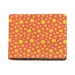 Happy Emoji Pattern Print Bifold Wallet