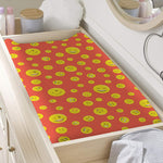 Happy Emoji Pattern Print Changing Pad Cover