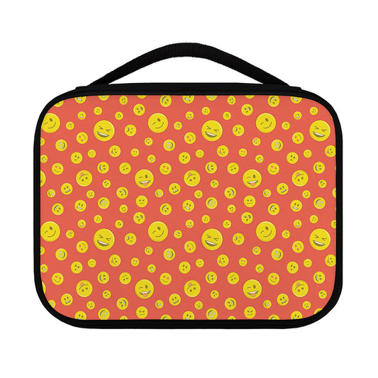 Happy Emoji Pattern Print Classic Bible Case
