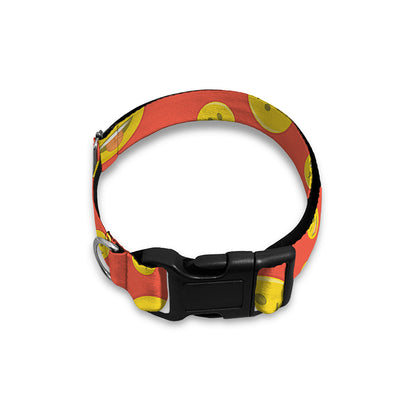 Happy Emoji Pattern Print Dog Collar