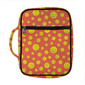 Happy Emoji Pattern Print Front Pocket Bible Bag