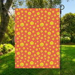 Happy Emoji Pattern Print Garden Flag