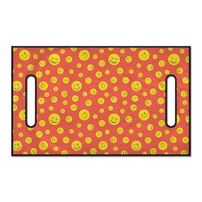 Happy Emoji Pattern Print Golf Cart Seat Cover