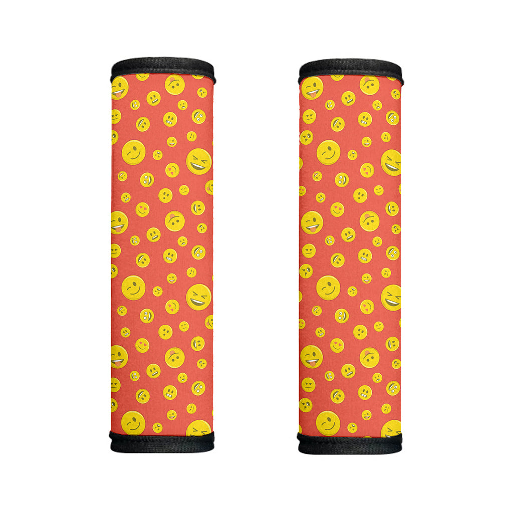 Happy Emoji Pattern Print Handle Covers