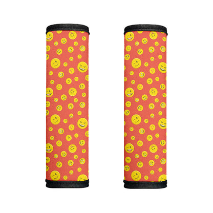 Happy Emoji Pattern Print Handle Covers