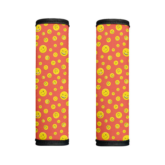 Happy Emoji Pattern Print Handle Covers