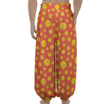 Happy Emoji Pattern Print Lantern Pants