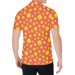 Happy Emoji Pattern Print Men's Shirt