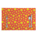 Happy Emoji Pattern Print Placemat