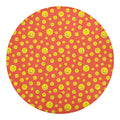 Happy Emoji Pattern Print Round Blanket