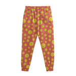 Happy Emoji Pattern Print Sweatpants