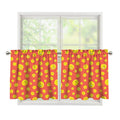 Happy Emoji Pattern Print Tier Curtains