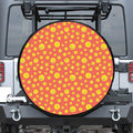 Happy Emoji Pattern Print Tire Cover