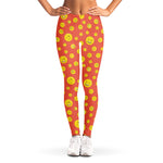 Happy Emoji Pattern Print Women's Leggings