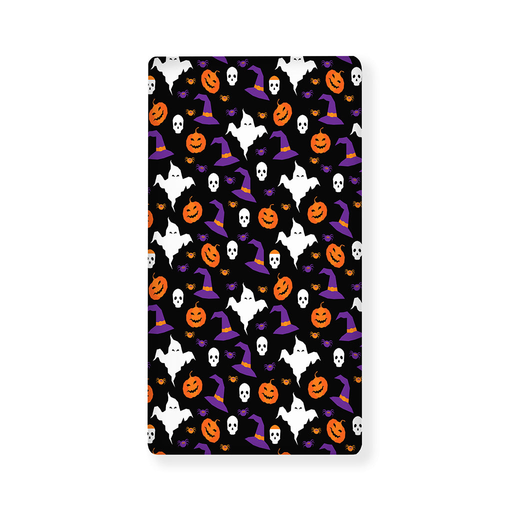 Happy Halloween Ghost Pattern Print Baby Crib Sheet