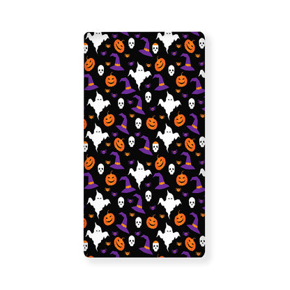 Happy Halloween Ghost Pattern Print Baby Crib Sheet