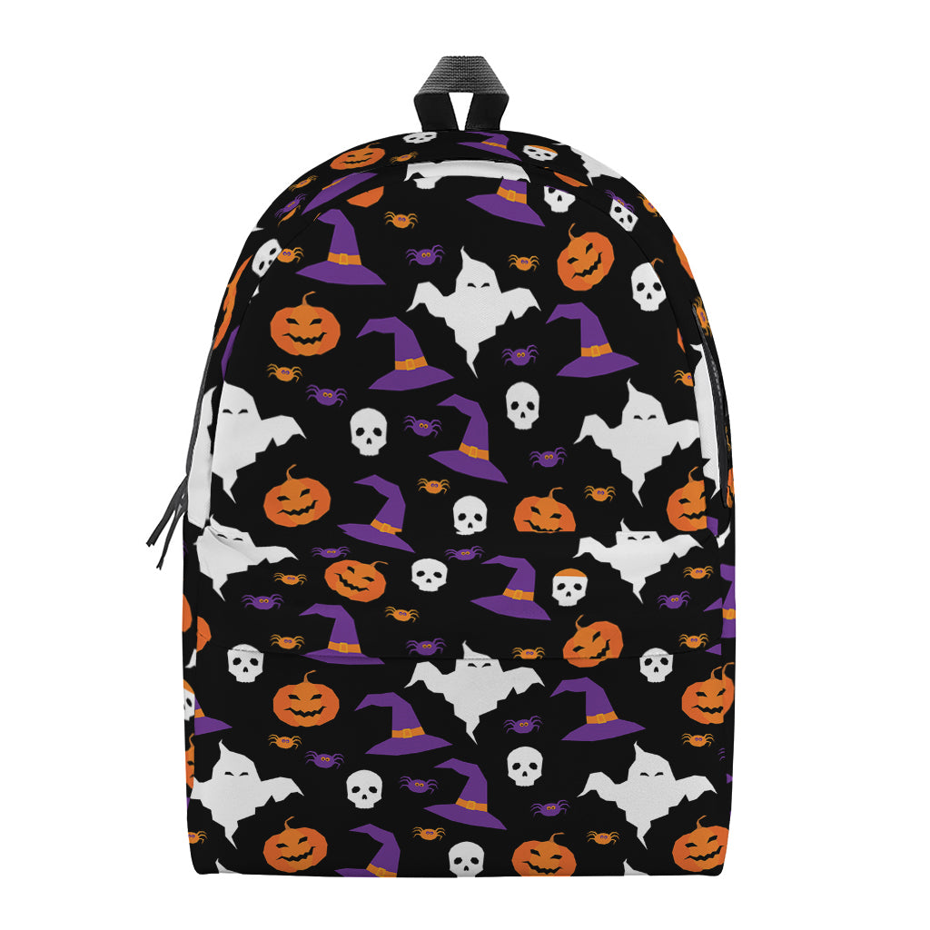 Happy Halloween Ghost Pattern Print Backpack