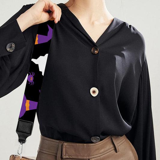 Happy Halloween Ghost Pattern Print Bag Strap