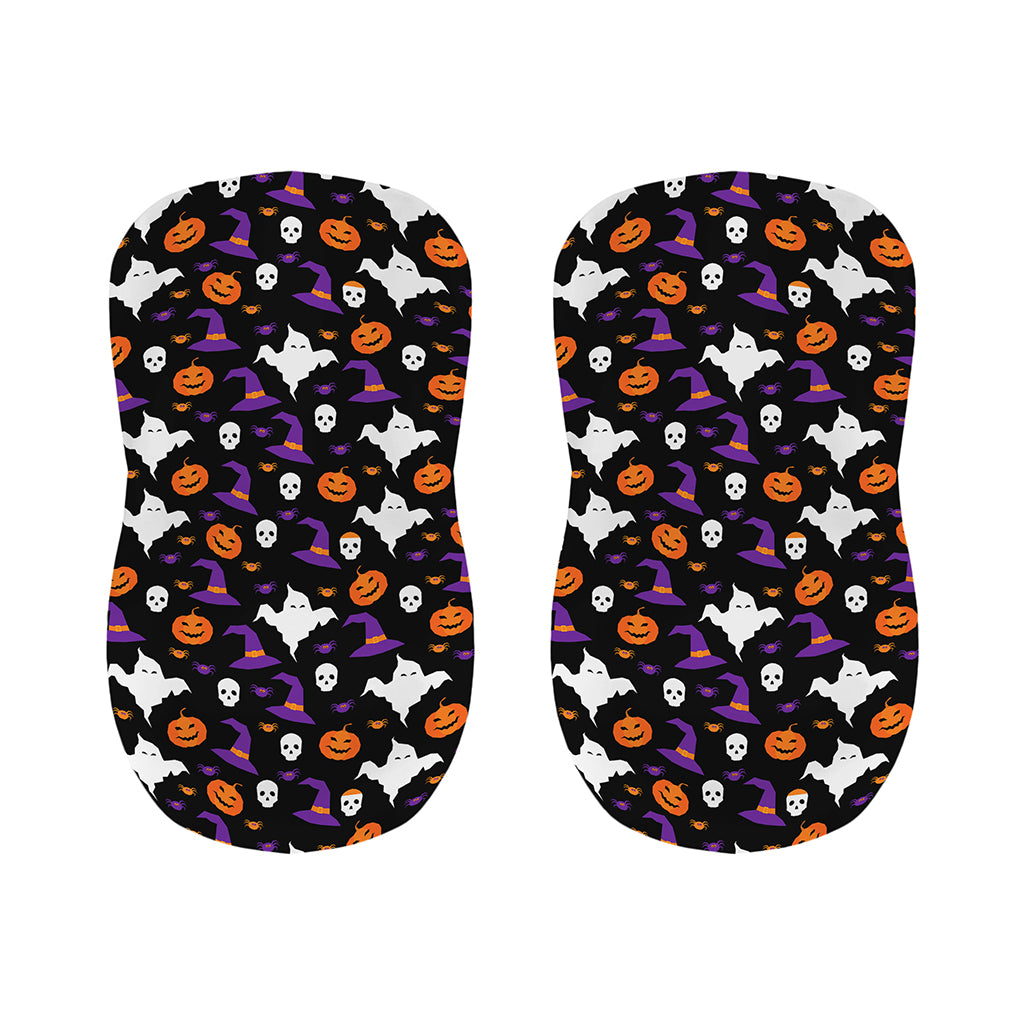 Happy Halloween Ghost Pattern Print Bar Stool Covers