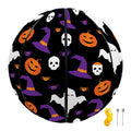 Happy Halloween Ghost Pattern Print Basketball