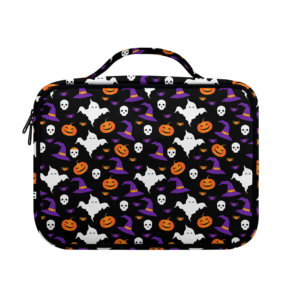 Happy Halloween Ghost Pattern Print Briefcase Bible Bag
