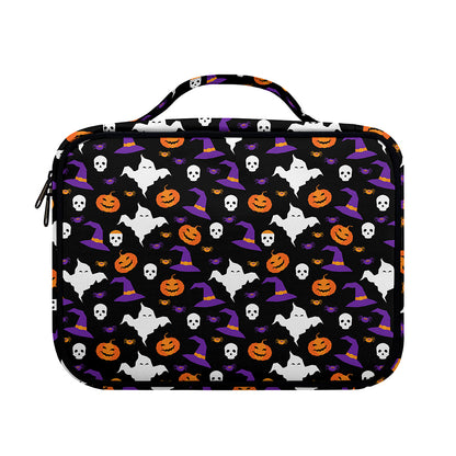 Happy Halloween Ghost Pattern Print Briefcase Bible Bag