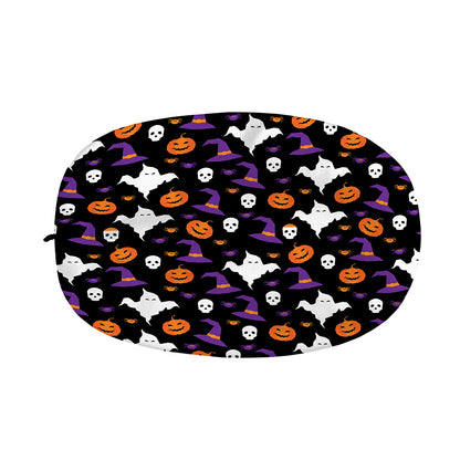 Happy Halloween Ghost Pattern Print Car Side Mirror Covers