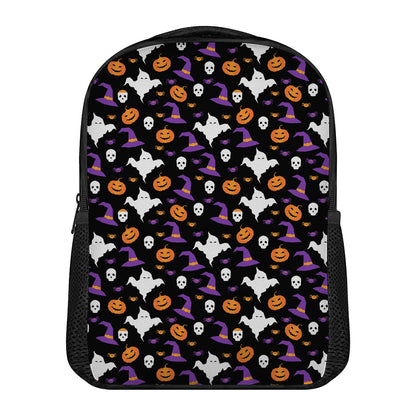 Happy Halloween Ghost Pattern Print Casual Backpack